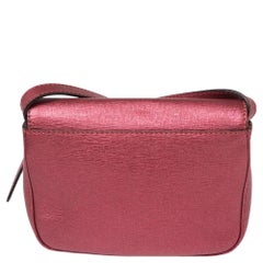 Fendi Metallic Pink Leather Chameleon Crossbody Bag