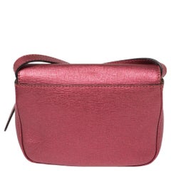 Fendi Metallic Pink Leather Chameleon Crossbody Bag