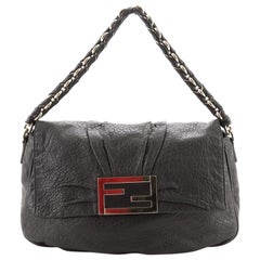 Fendi Mia Flap Bag Leather