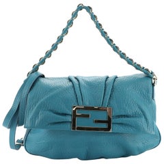 Fendi Mia Flap Bag Leather