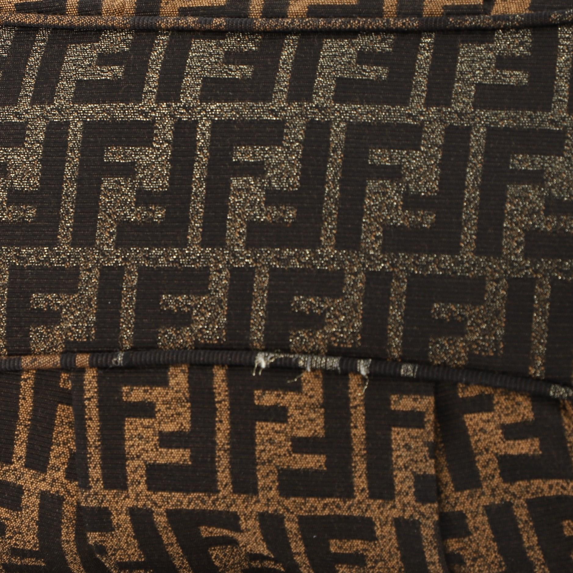 Fendi Mia Tote Zucca Canvas Large In Good Condition In NY, NY