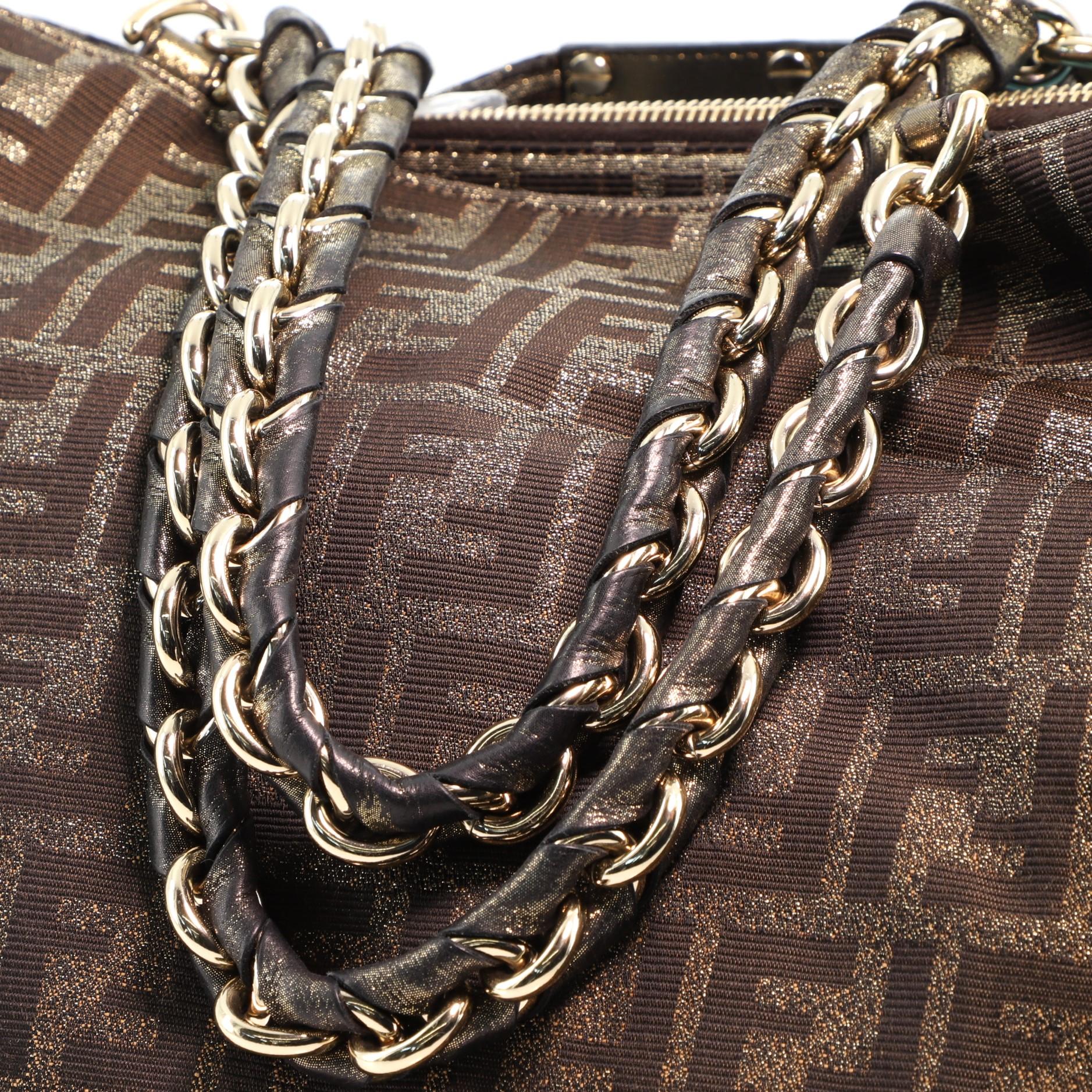 Women's or Men's Fendi Mia Tote Zucca Canvas Large