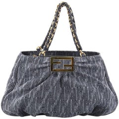 Fendi Mia Tote Zucca Denim Large