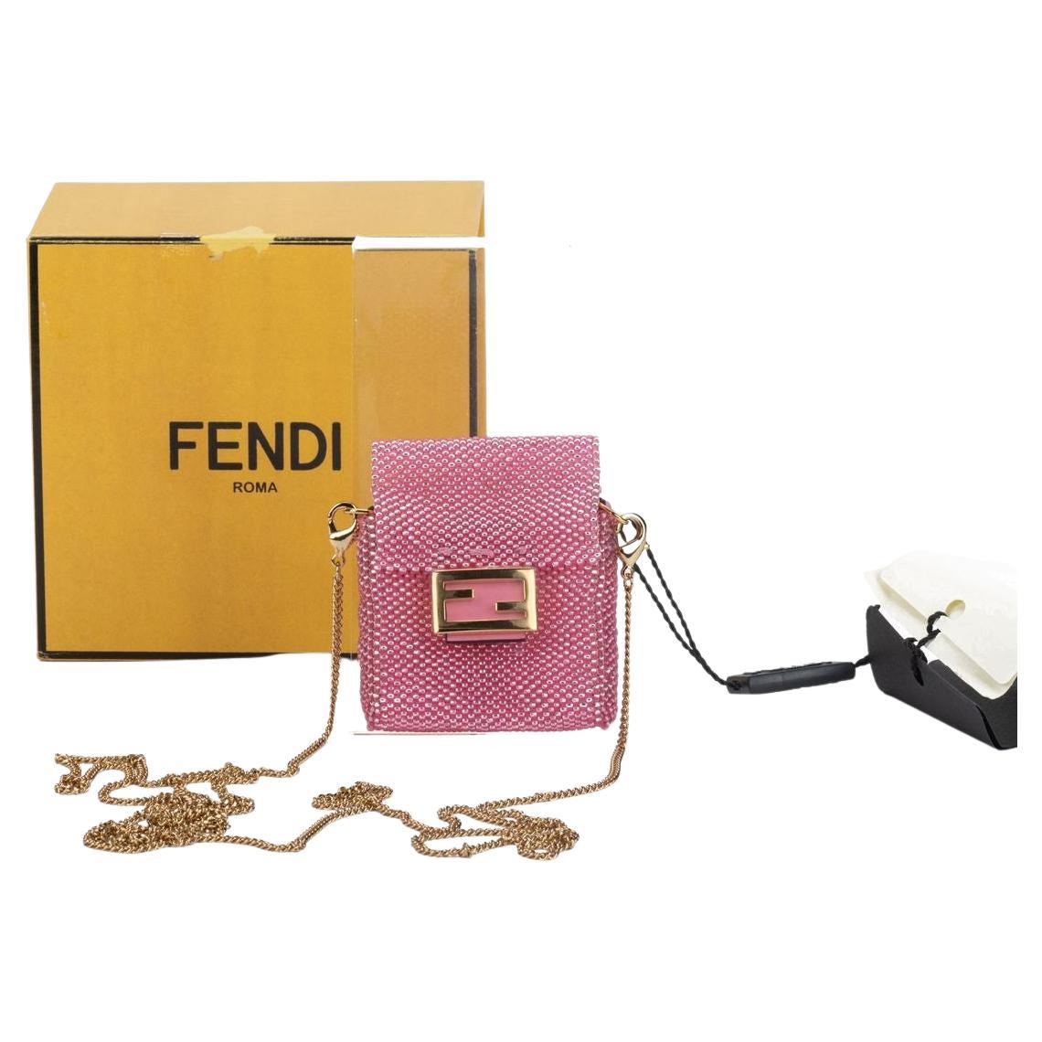 Fendi Micro Baguette Seabeds Pink NIB For Sale