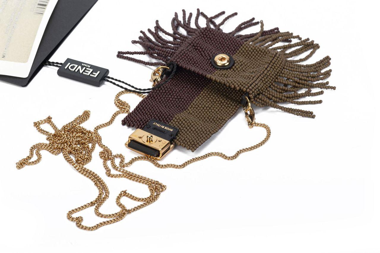Fendi Micro Baguette With Fringes NIB For Sale 3