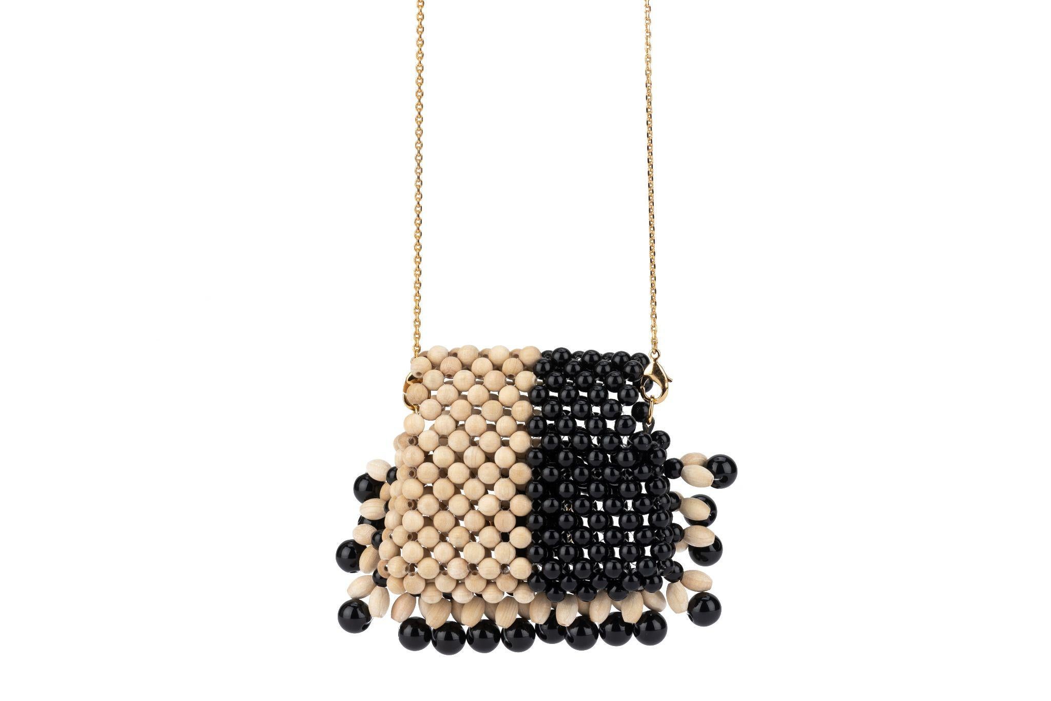 Orange Fendi Micro Fringe Baguette or Necklace For Sale