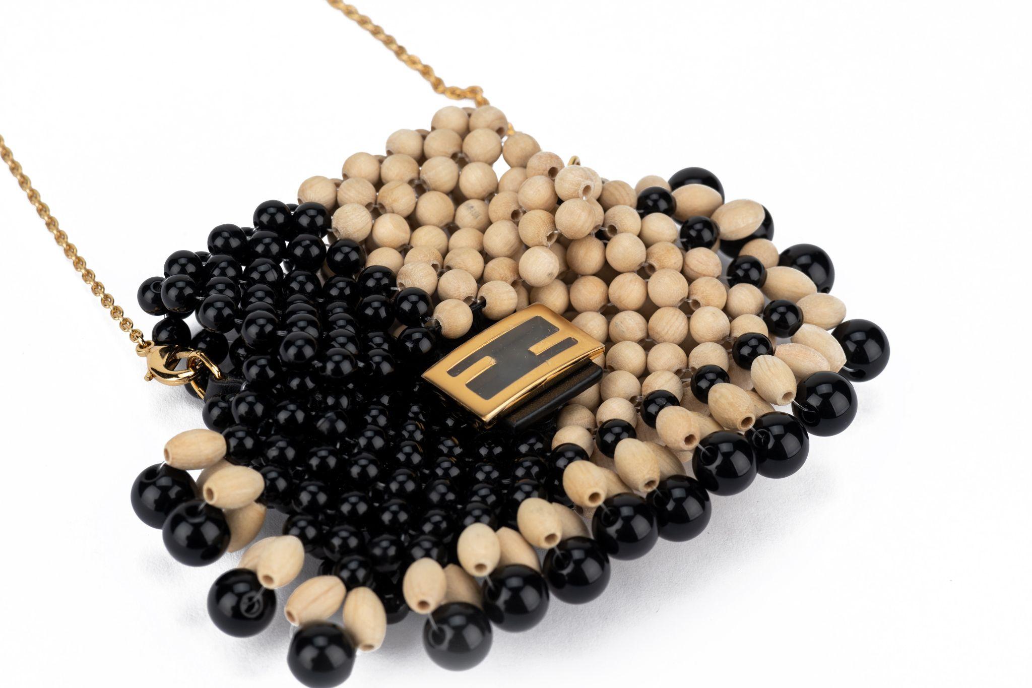 Fendi Micro Fringe Baguette or Necklace For Sale 4