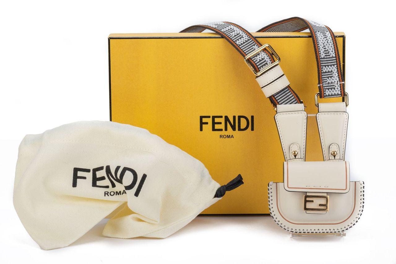 Fendi Micro Necklace Bag Nata BNIB For Sale 2
