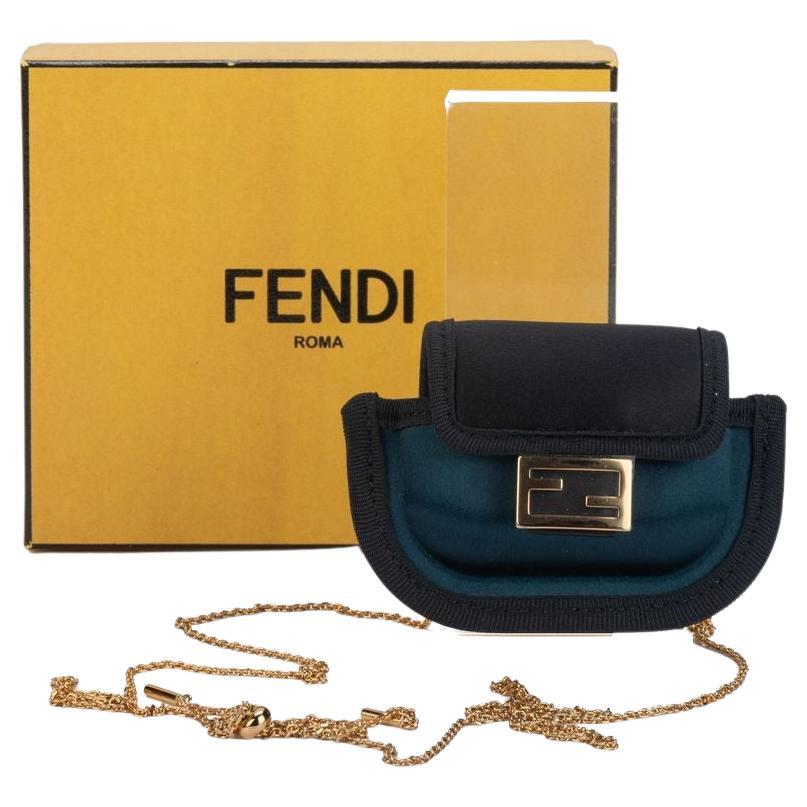 Fendi Micro Necklace Silk Bag NIB For Sale