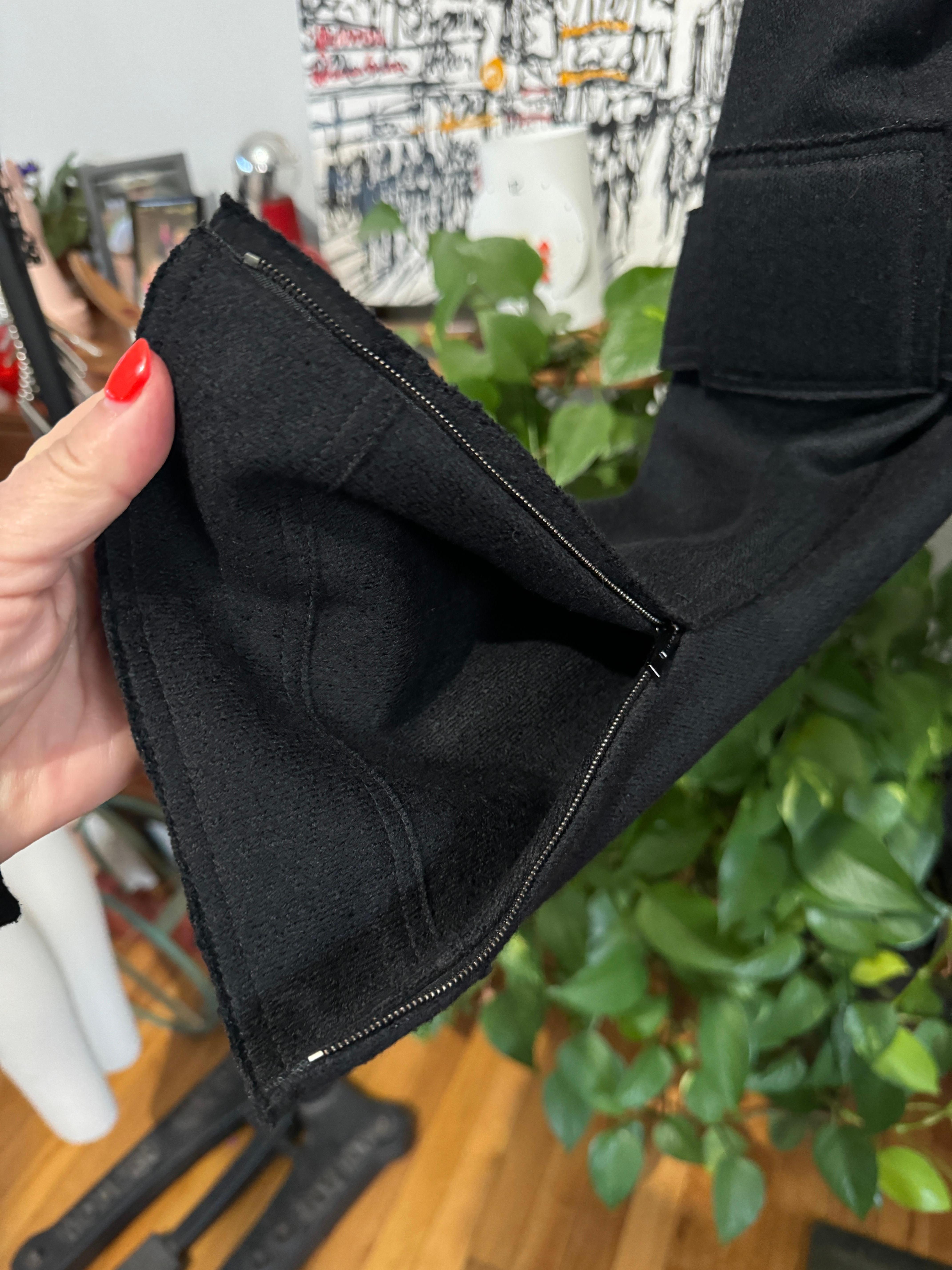 Fendi Military Quilted Space age Black Jacket For Sale 7