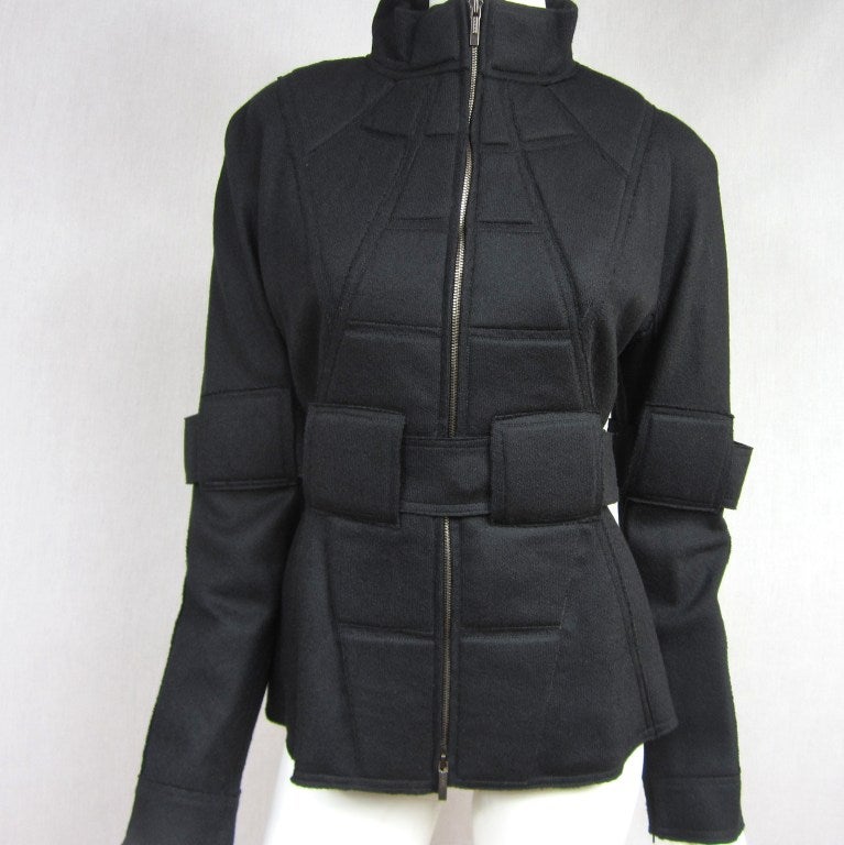 fendi black coat with fur pockets