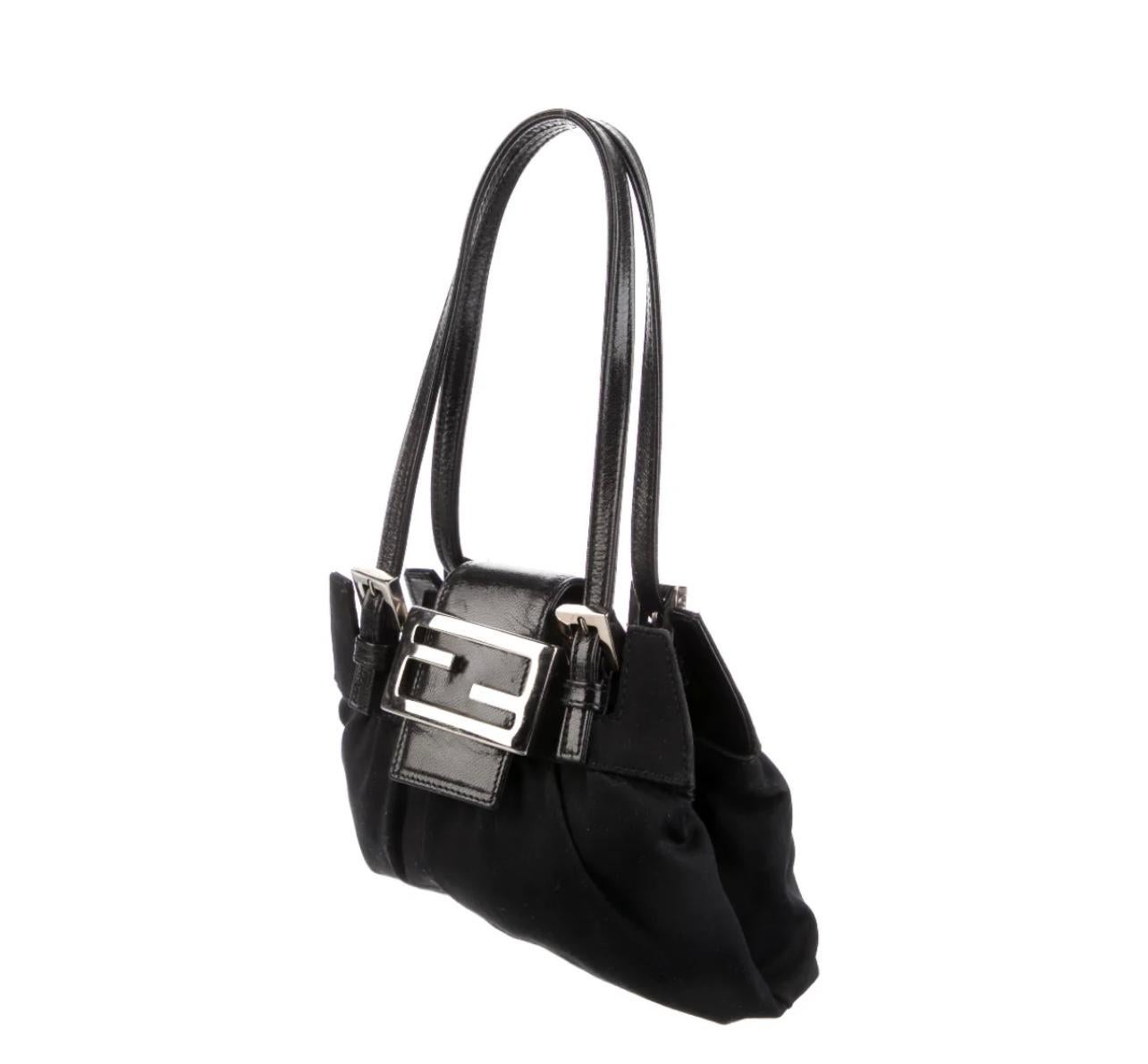 Fendi Mini Black Handbag  In Good Condition For Sale In New York, NY