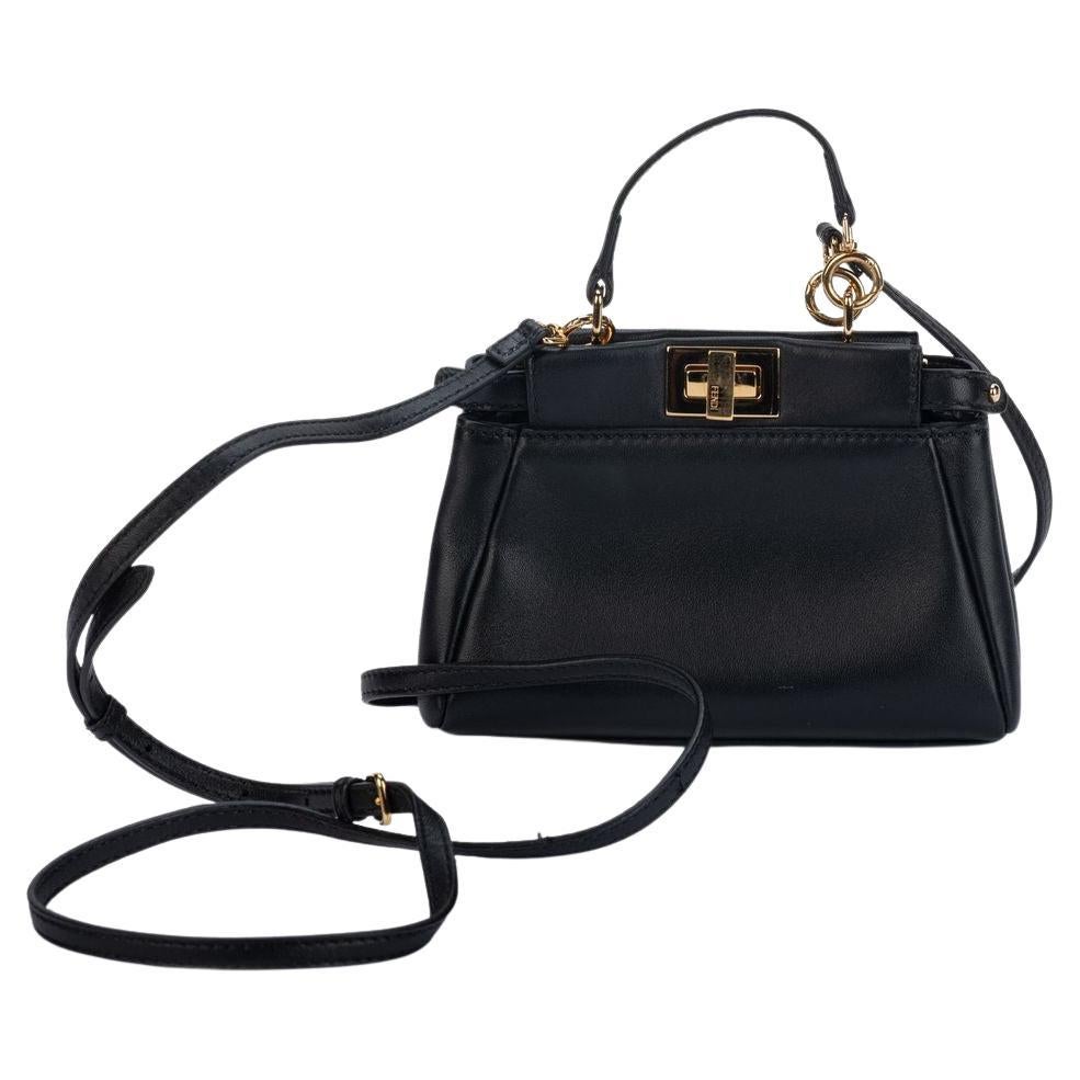 Fendi Mini Black Peekaboo Bag Preloved
