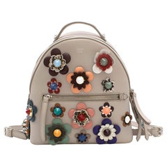 Fendi Mini Floral Appliqué Backpack one size