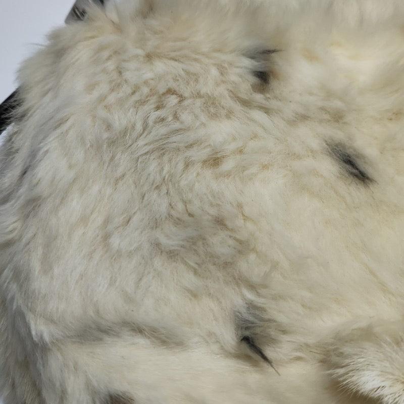 Fendi Mini Mamma Baguette White Rabbit Fur Shoulder Bag For Sale 7