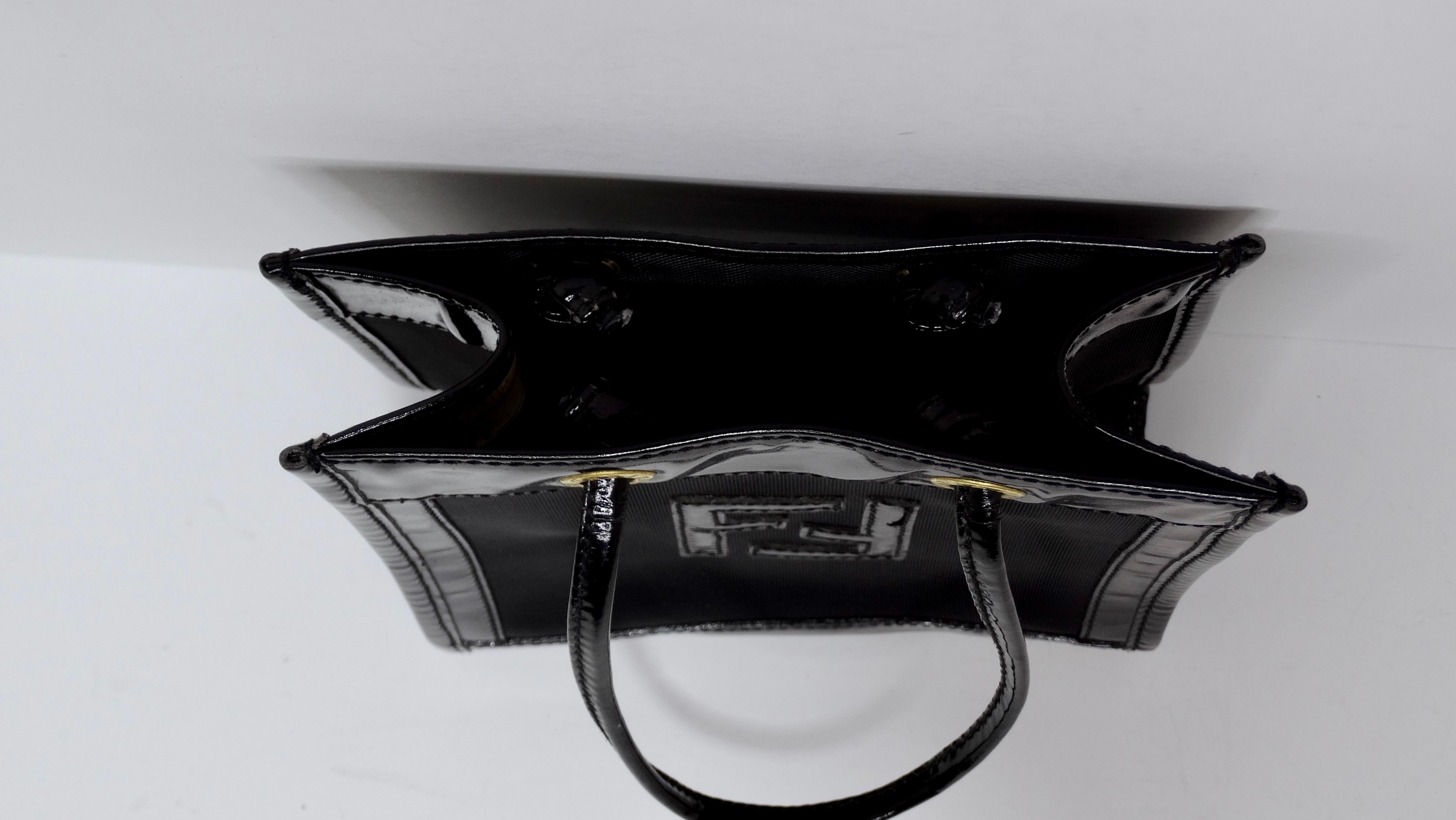 Fendi Mini Mesh Logo Top-Handle Tote Bag 3