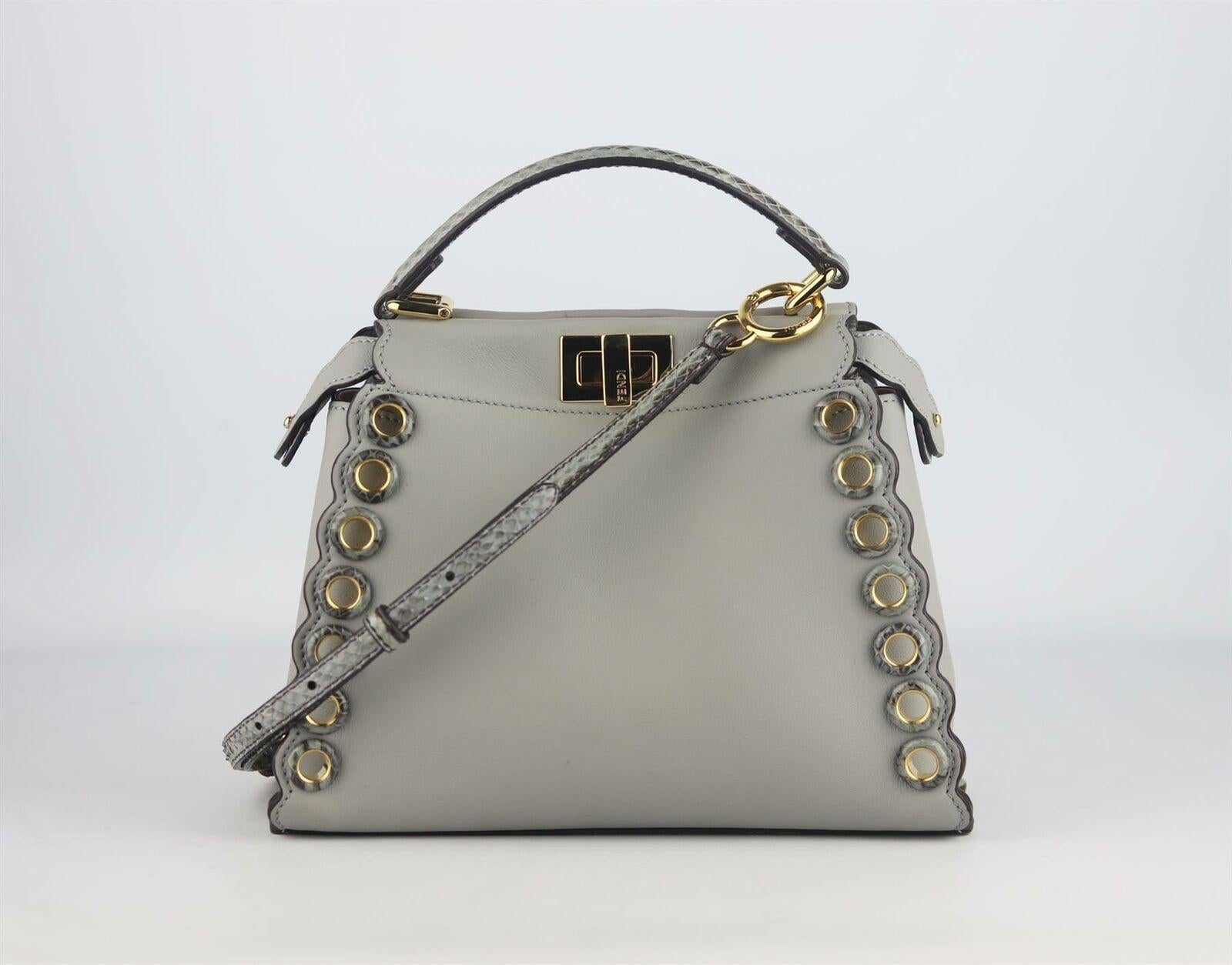 fendi peekaboo snakeskin