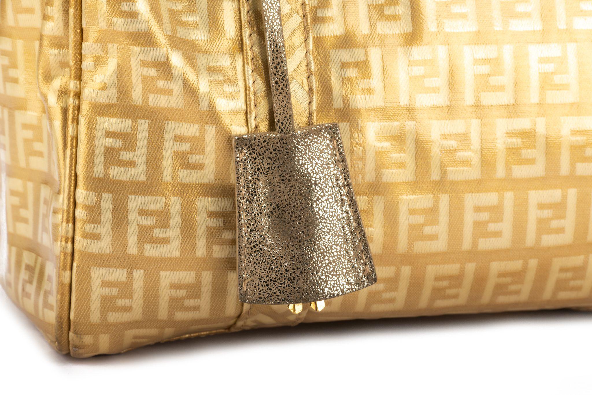 Fendi Mini Zucchino Gold Speedy Bag 2