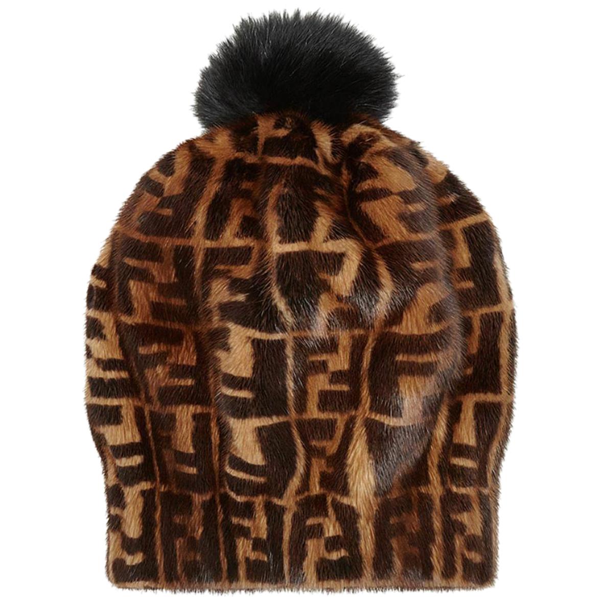 Fendi Mink and Fox Fur Hat