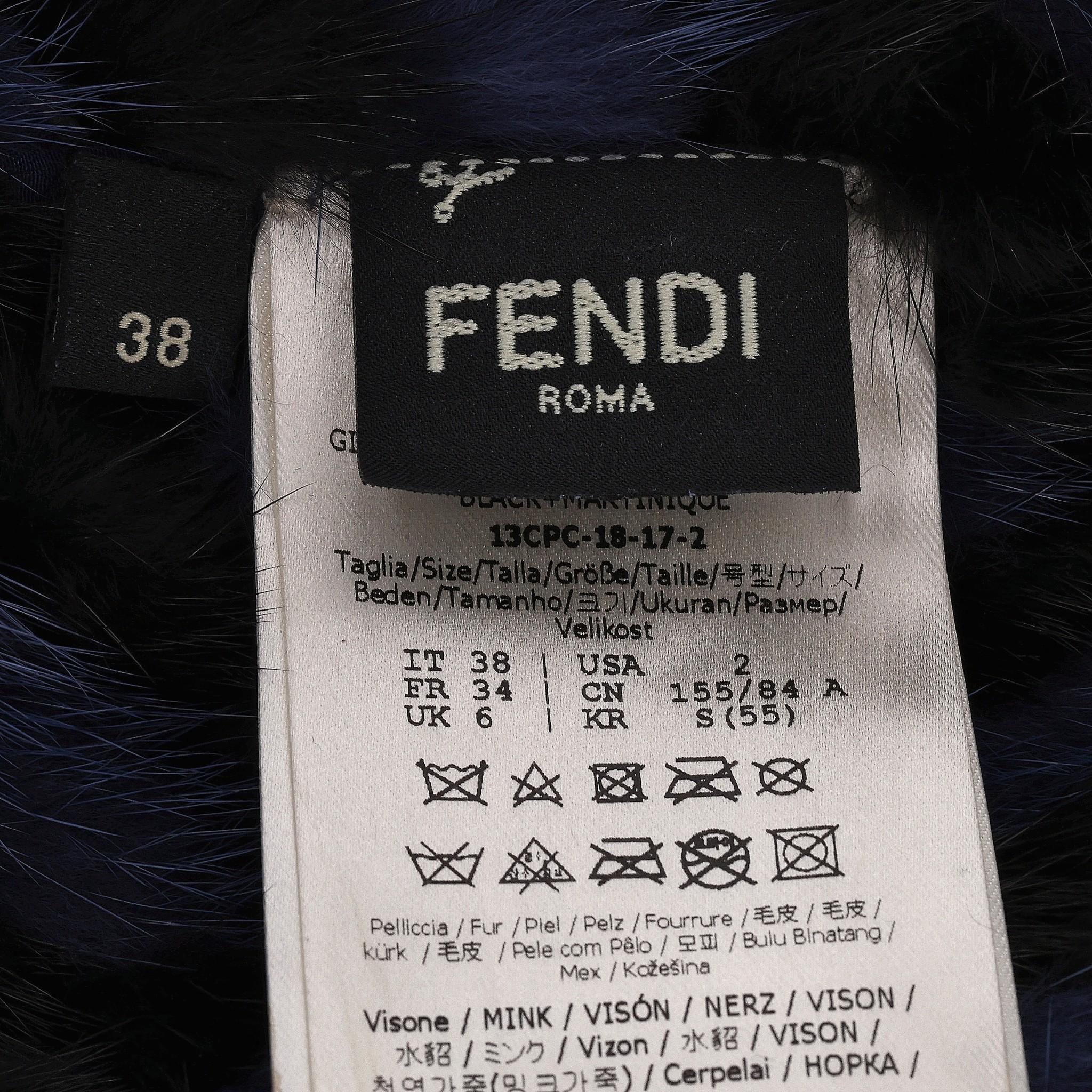 Bomber in pelliccia di visone Fendi in vendita 2