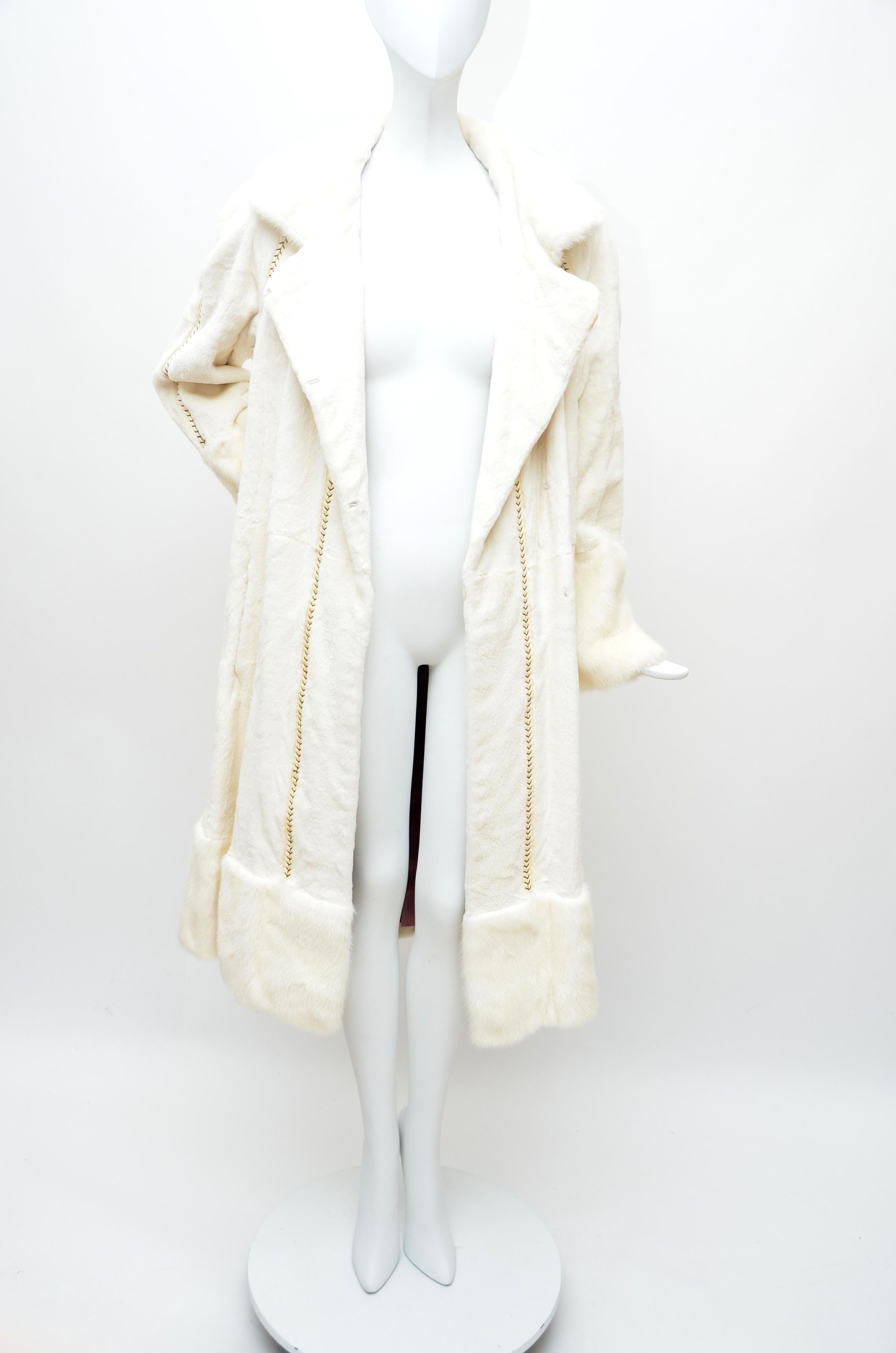 FENDI Mink Off White Coat  NEW With Tags   SZ 44  Retailed $21, 000 3