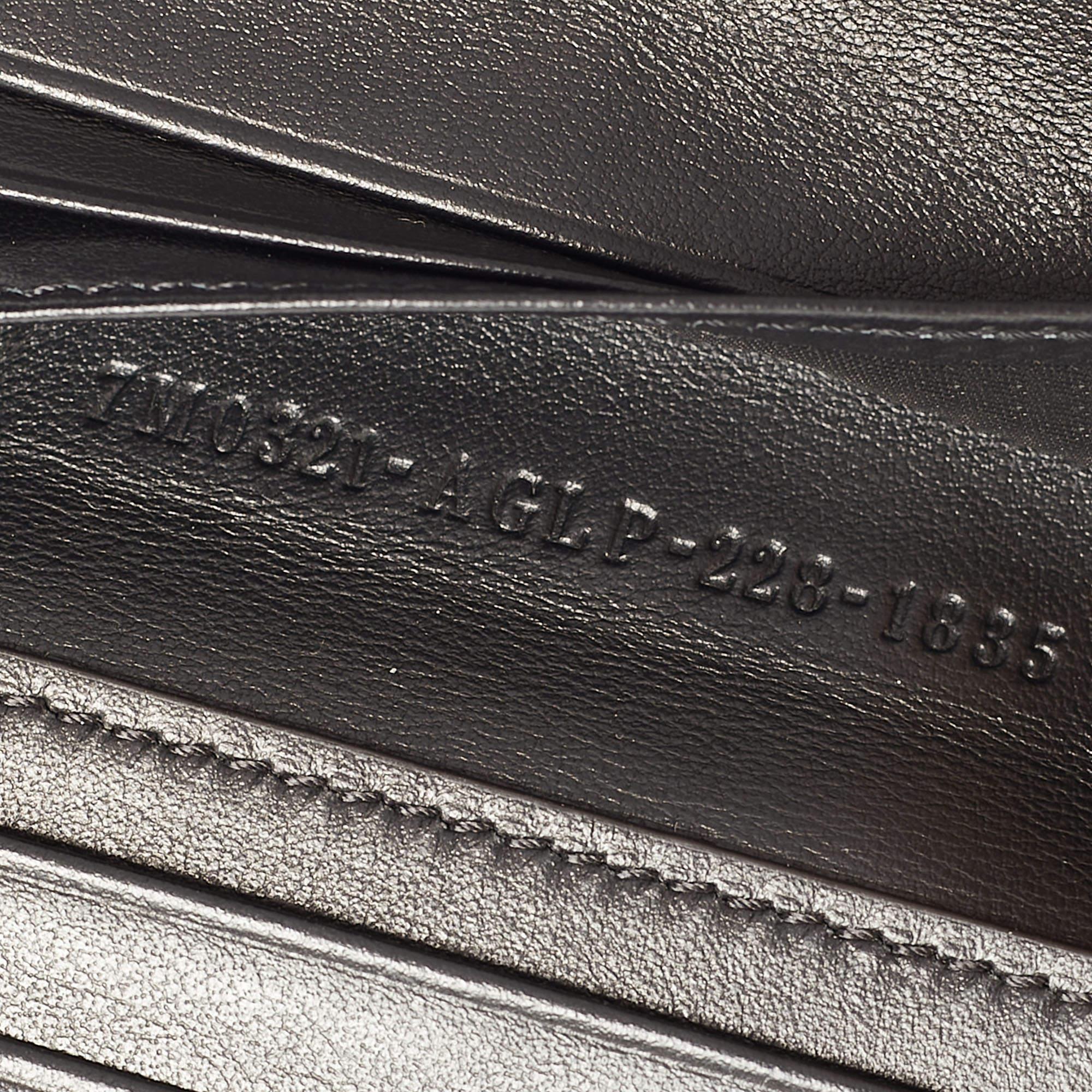 Fendi Mint Blue Zucca Leather Wearable Card Case 4