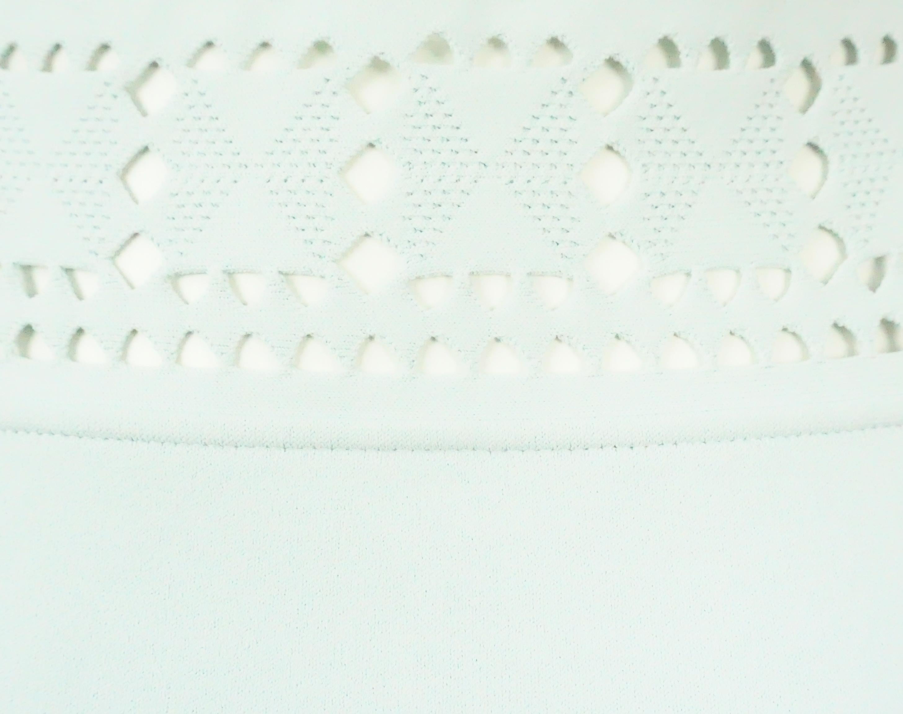 Gray Fendi Mint Knit Bracelet Bell Sleeve Dress -40
