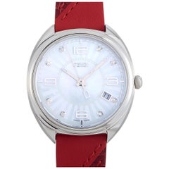 Used Fendi Momento Mother of Pearl Dial Stainless Steel Watch F217034573D1