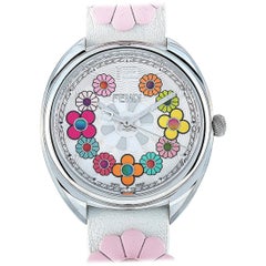 Used Fendi Momento Multi-Colored Flower Quartz Watch F234034041