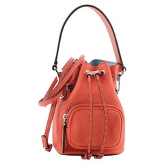 Fendi Mon Tresor Bucket Bag Leather Mini