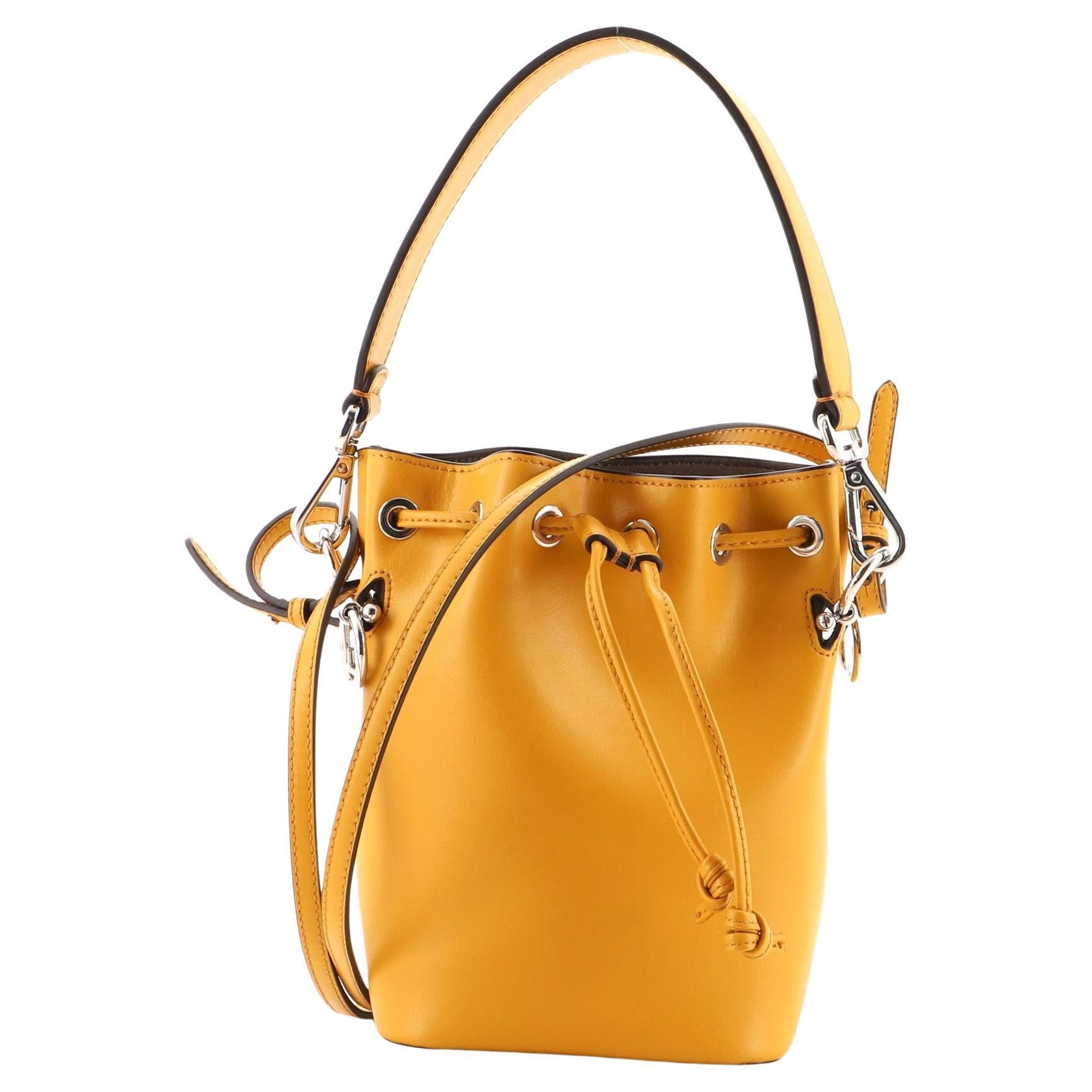 Fendi Mon Tresor Bucket Bag Leather Mini