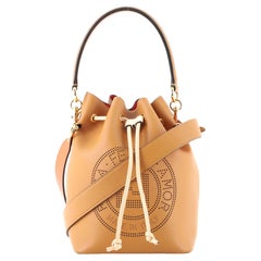 Fendi Mon Tresor Bucket Bag Perforated Leather Small