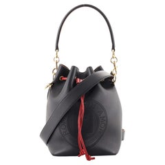 Fendi Mon Tresor Bucket Bag Perforated Leather Small