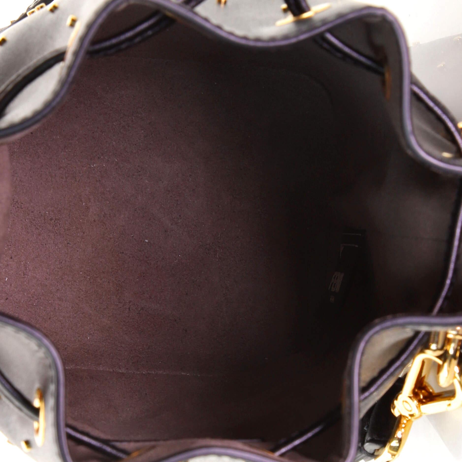 Women's or Men's Fendi Mon Tresor Bucket Bag Studded Leather Mini