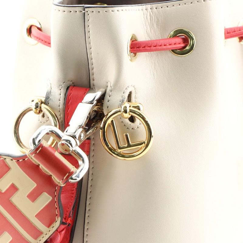 Fendi Mon Tresor Bucket Bag Whipstitch Leather Mini 1