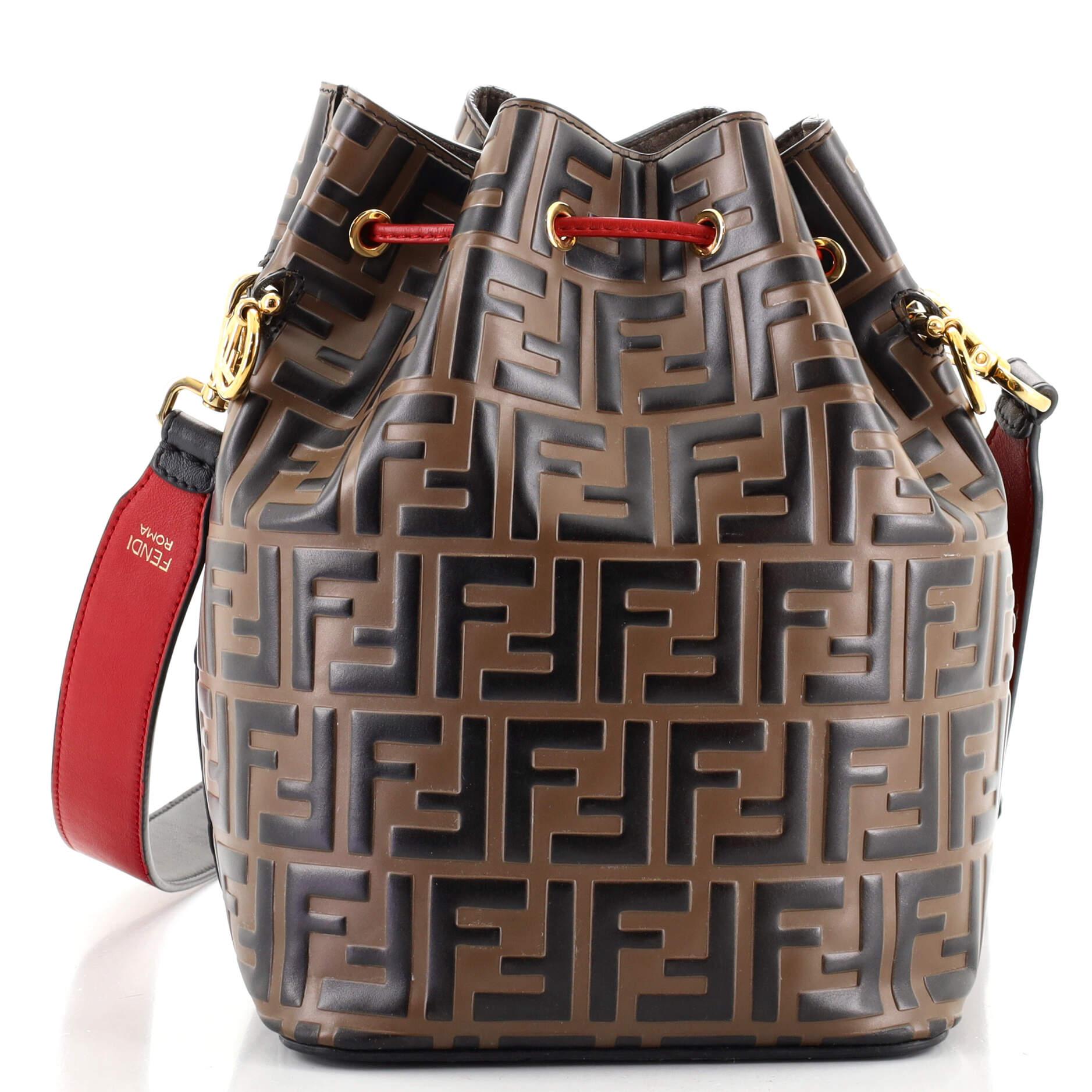 Fendi zucca bucket bag sales