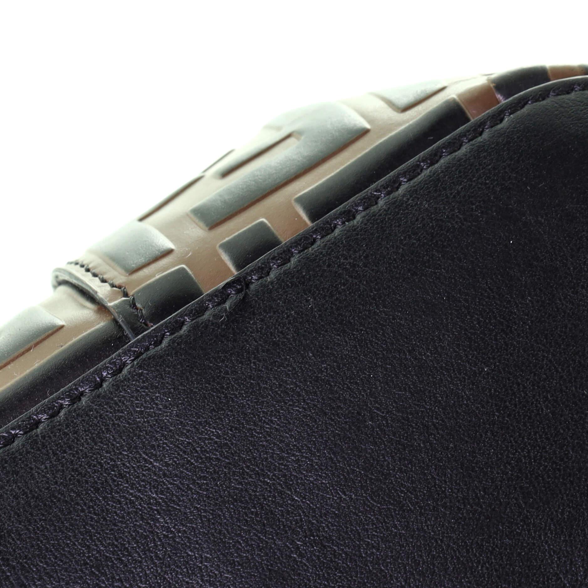 Fendi Mon Tresor Bucket Bag Zucca Embossed Leather Small Exterior Materia In Good Condition In NY, NY