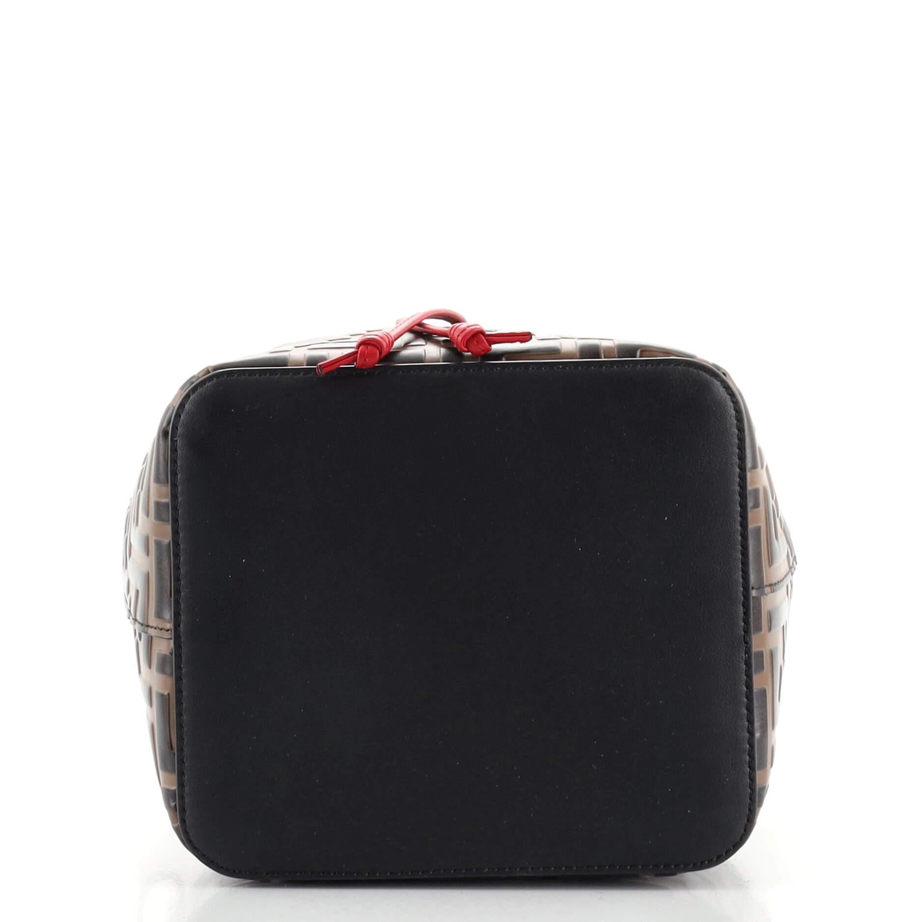 fendi black mon tresor bucket bag