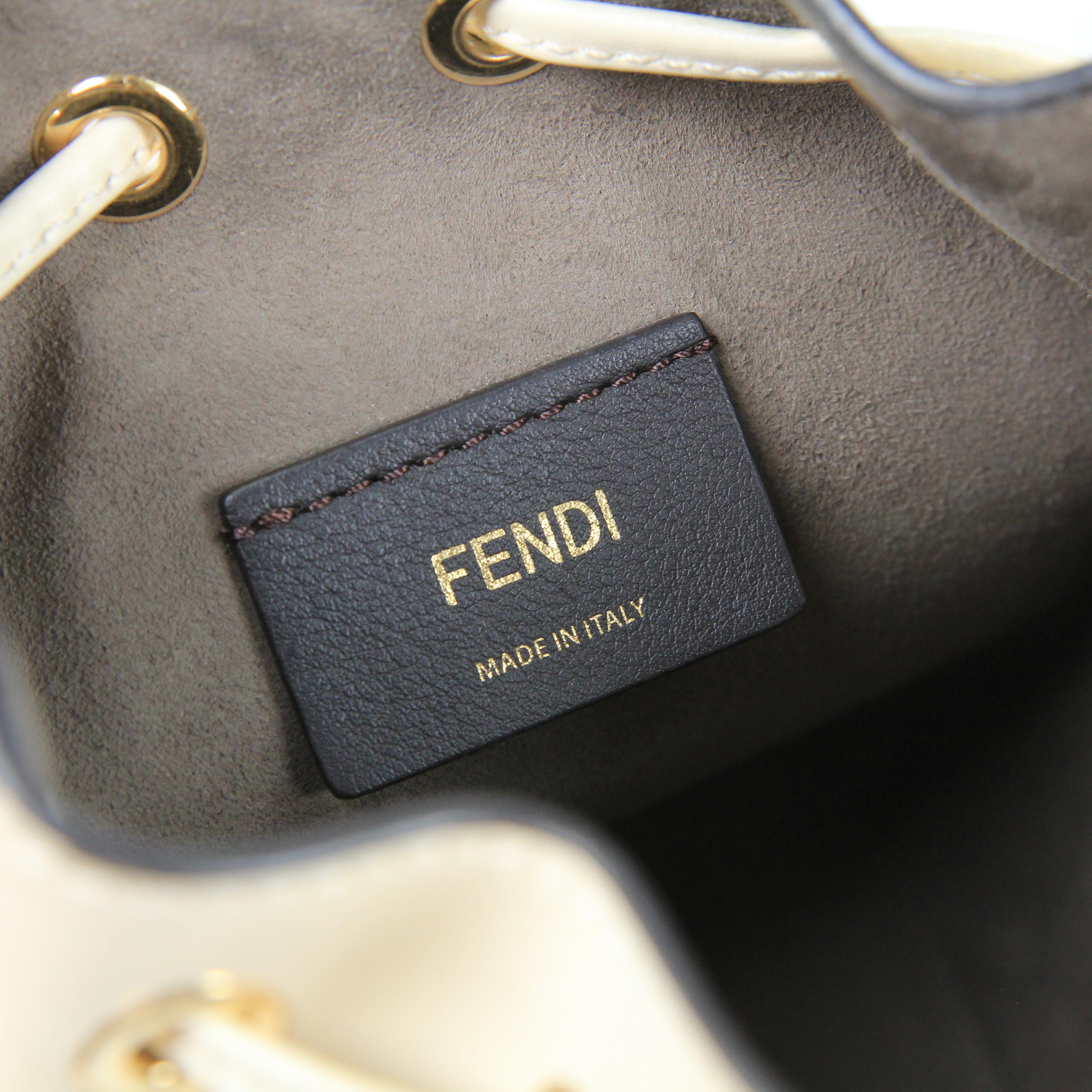 Fendi Mon Trésor leather handbag In Excellent Condition For Sale In Rīga, LV