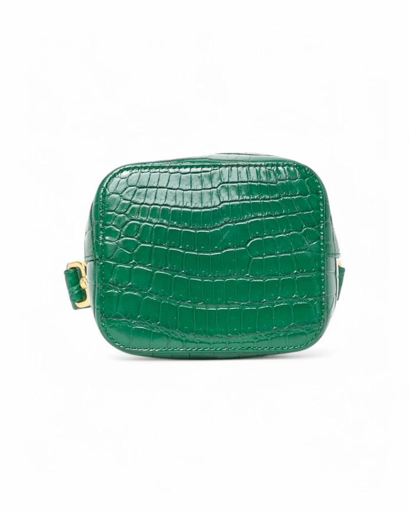 Fendi Mon Tressor Bucket Mini Coconut Green en vente 3