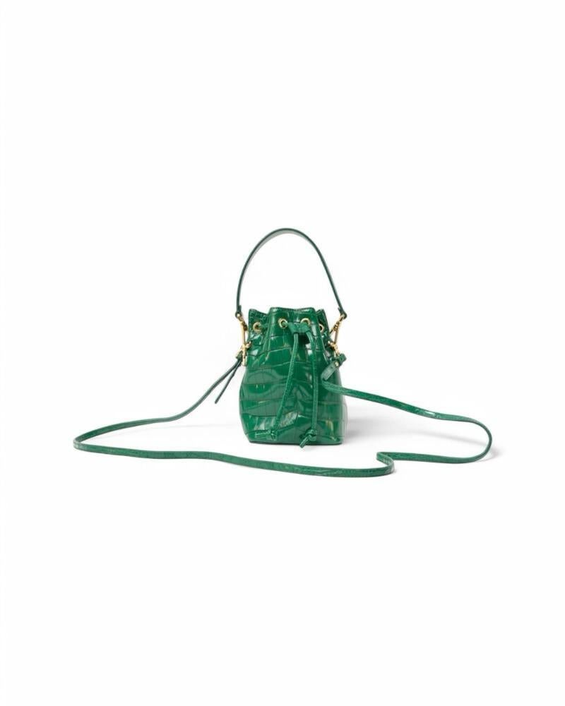 Fendi Mon Tressor Bucket Mini Coconut Green