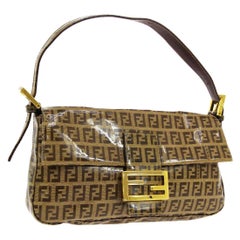 Fendi Monogram Pochette in Brown