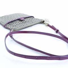Fendi Monogram Ff Zucca 866622 Brown Canvas Cross Body Bag