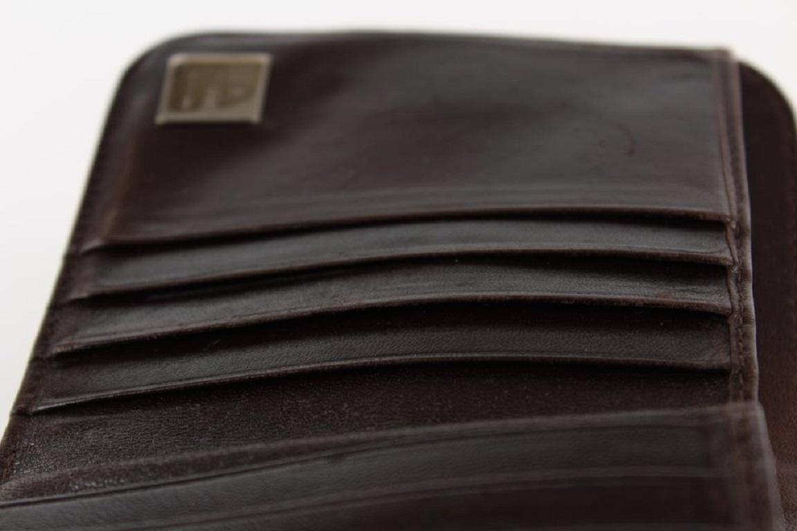 Fendi Monogramm FF Zucca kompakte Zip Brieftasche 13FF1214 im Angebot 5
