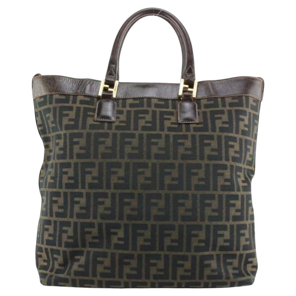 Fendi Black Mesh FF Logo Shopper Tote Bag 863431 at 1stDibs | fendi ...