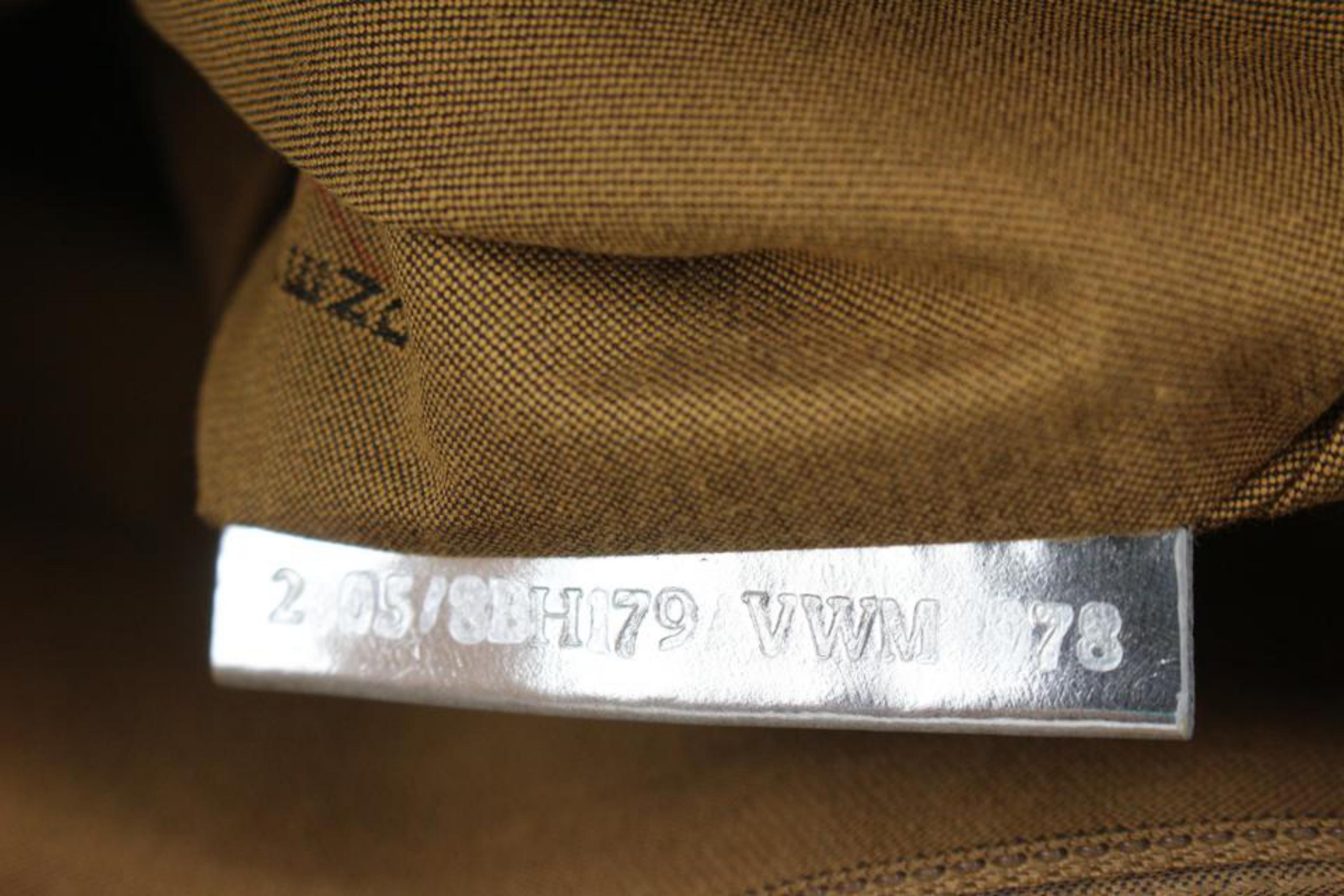 Fendi Monogram FF Zucca Silver Shopper Tote Bag 105f9 For Sale 1