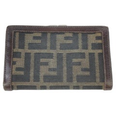 Vintage Fendi Monogram FF Zucca Wallet Bifold 14FJ928