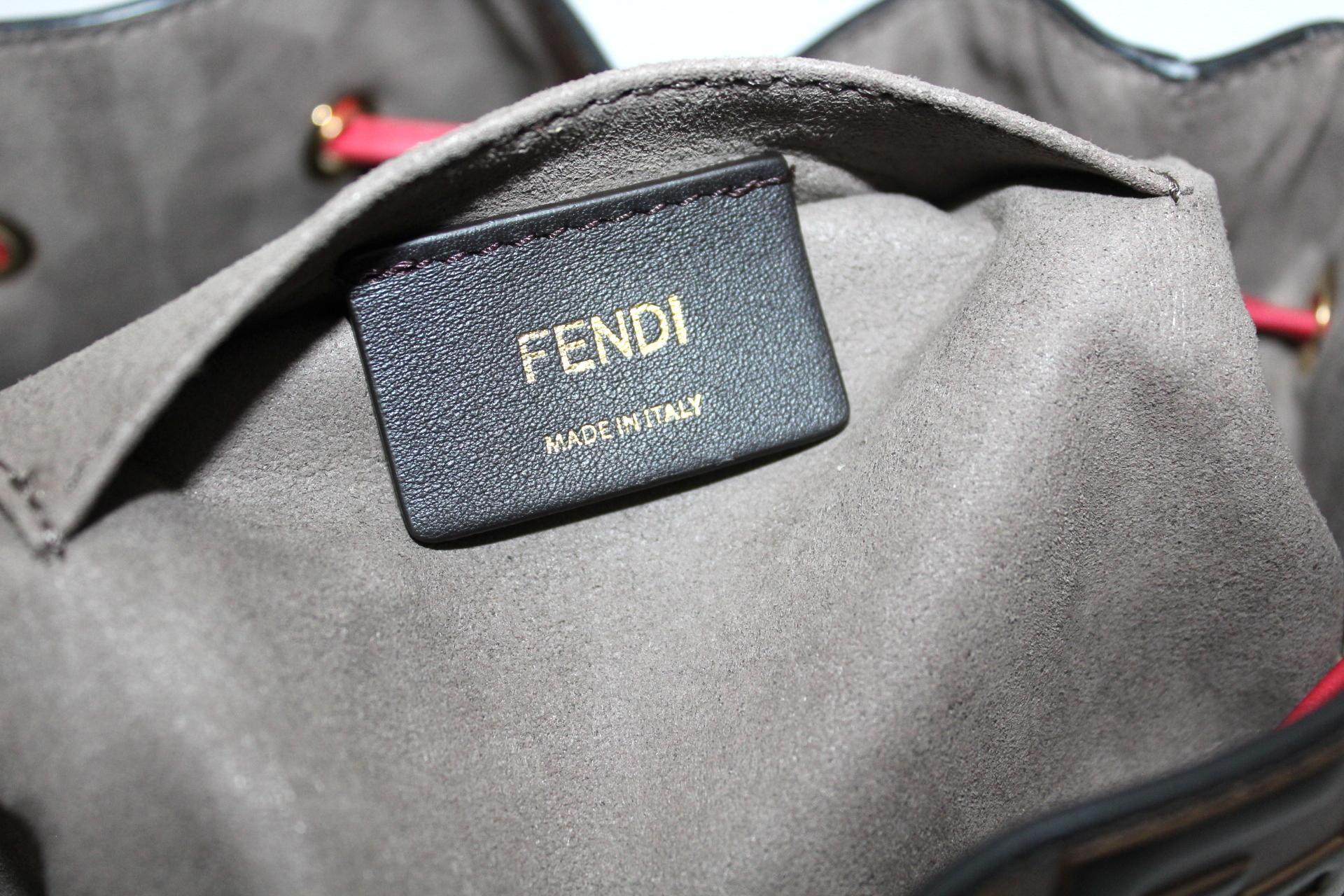 Women's Fendi Monogram Mon Tresor Medium Bucket Bag