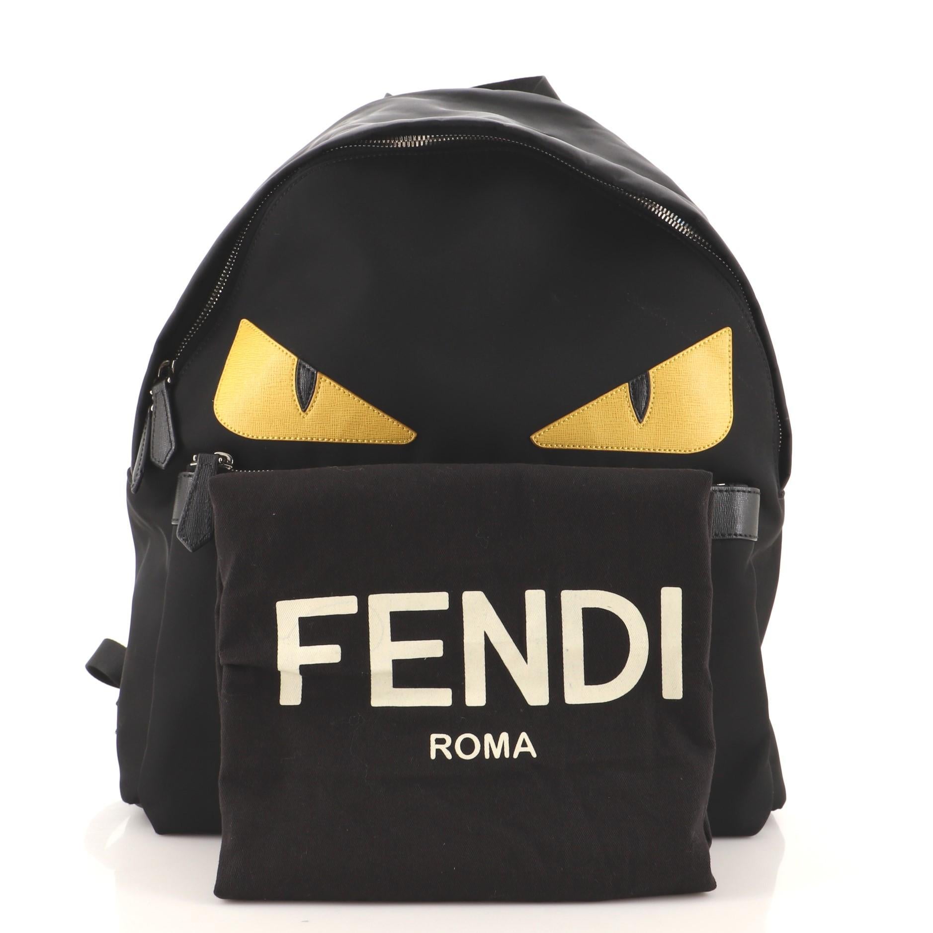 Fendi monster eyes backpack top