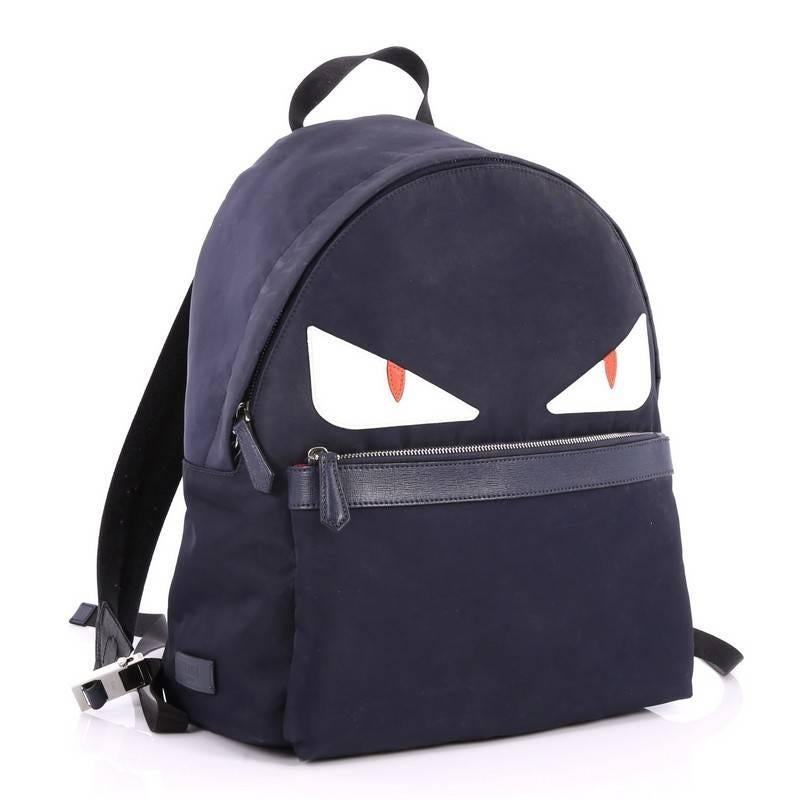 fendi monster nylon backpack